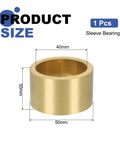 Sleeve Bearings 40mm Bore 50mm OD 30mm Length Self Lubricating Sintered Bronze Bushings with size dimensions