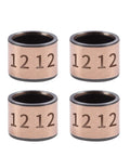 4 Pcs Sleeve Bearings 12mm Bore 15mm OD 12mm Length Oilless Bronze Sintered Bushing for Printing Machines Textile Machines and Hydraulic Transport Equipment Carbon Steel Base Low Friction High Load Bearing