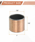Set Of 4 Sleeve Bearings With 7/8 Inch Bore, 1 Inch Outer Diameter And 7/8 Inch Length, Oilless Self Lubricating Bronze Sintered Bushings