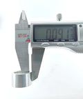Close-up of Replacement Sleeve Bearings 42-40-0580 for Bandsaws with digital caliper showing diameter measurement.