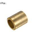 3 Pack Sleeve Bearings With 18mm Bore 25mm Outer Diameter And 30mm Length Self Lubricating Sintered Bronze Bushings shown in set