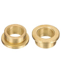 Two Pack Flange Sleeve Bearings 16mm Bore 22mm Outer Diameter 12mm Length Self Lubricating Sintered Bronze Bushings with Flange