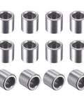 Go-To Heavy Duty Self-Lubricating Sleeve Bearings 8mm Bore, 12mm OD, 12mm Length, Sintered Iron Bushings, 12 Pack shown