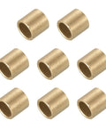 Sleeve Bearings 8mm Bore 10mm Outer Diameter 8mm Length Self Lubricating Cast Brass Bushing Gold Tone Pack Of 8