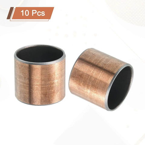 10 Pack Sleeve Bearings One Inch Bore And One And One Eighth Inch Outer Diameter One Inch Length Self Lubricating Oilless Bushings