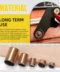 Close-up of 50 Pcs Sleeve Bearings Assortment Kit In 5 Sizes with focus on material and long-term use benefits.