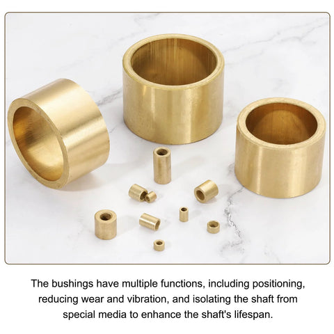 Assorted sintered bronze bushings 30 Pcs Sleeve Bearings 4mm Bore 8mm OD 10mm Length Self-Lubricating for machinery use