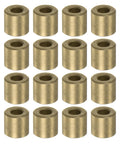 12 Pieces Sleeve Bearings 4mm Bore, 8mm Outer Diameter, 8mm Length, Self Lubricating Sintered Bronze Bushings arranged in grid view