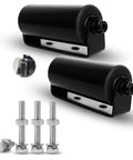 ✝️ 2Pack Slide Gate Guide Roller with C Post Welded Bracket, Hard Nylon Sliding Rolling Gates Guider, Heavy Duty Sealed Ball Bearing Side Roller Assembly with screws
