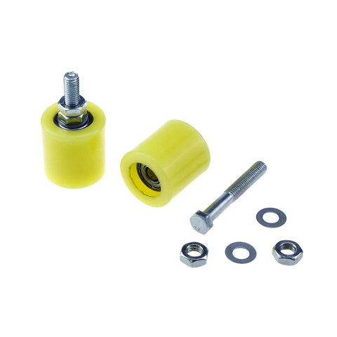 Slide Gate Guide Roller 1.66 By 1.77 Inch Heavy Duty Nylon Ball Bearing Side Roller Assembly Pack Of 4 For Smooth Gate Operation