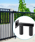 Slide Gate Guide Roller, 6" UHMW Hard Nylon Guider, Adjustable Sliding Gate Support Assembly installed on outdoor gate