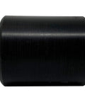 Side view of Slide Gate Guide Roller 3" Black Hard Nylon UHMW Rollers with C Bracket Rear Post Welded Assembly