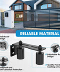 Heavy Duty Slide Gate Roller Guide With Steel L Rear Post Bracket And Adjustable Nylon Roller Rolling Gate Hardware Kit for Garages