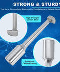 Rear Axle Bearing Remove Puller Tool Kit, Slide Hammer and Bearing Remover Set, high-strength carbon steel, showing chrome plating