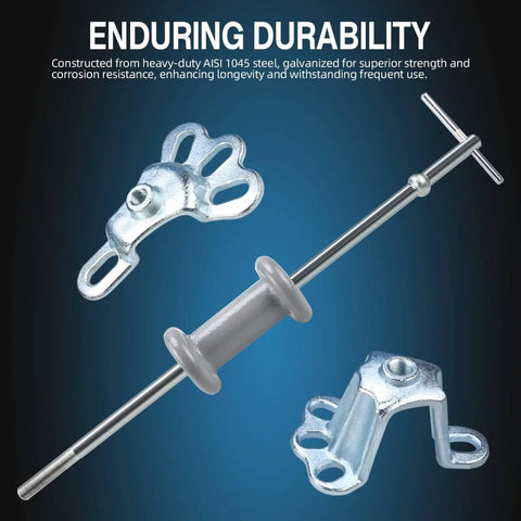 Nine Way Slide Hammer Puller Set For Front And Rear Axles Wheel Bearings Hubs And Gears with durable steel finish