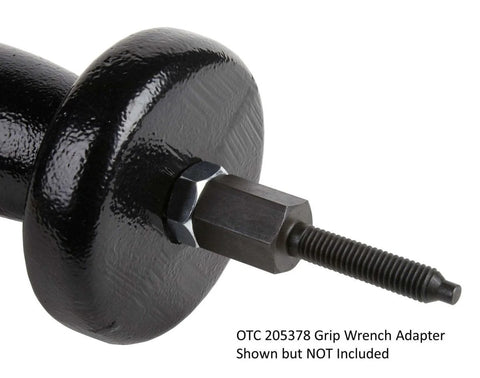 Close-up of a 10 Lb Basic Slide Hammer Assembly with Interchangeable Adapters for Auto Repair and Heavy Duty Pulling.