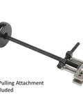 10 Lb Basic Slide Hammer Assembly With Interchangeable Adapters For Auto Repair And Heavy Duty Pulling Internal And External Threaded Attachments Versatile Slide Puller Tool For Tough Jobs, black metal with interchangeable adapters.