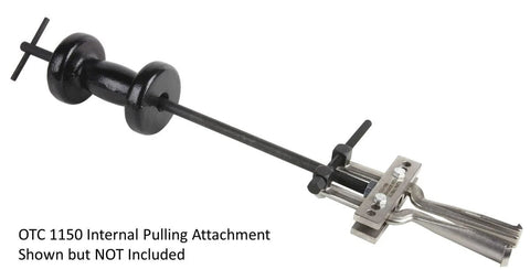 10 Lb Basic Slide Hammer Assembly With Interchangeable Adapters For Auto Repair And Heavy Duty Pulling Internal And External Threaded Attachments Versatile Slide Puller Tool For Tough Jobs, black metal with interchangeable adapters.