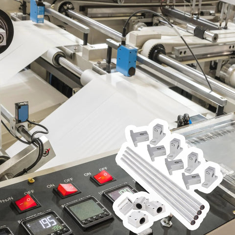 Pack of 10 sliding ball bearings and linear bushings designed for optical axis guides in precision machinery.