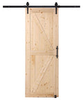 Sliding Barn Door 30 Inch Wide By 84 Inch High With Included Hardware Kit And Handle For Interior Rooms And Storage Closets