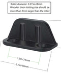 Set Of 2 Heavy Duty Sliding Barn Door Floor Guides with dimensions and size specifications displayed.