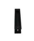 Sliding Barn Door Flush Handle 7.08 Inch Rectangular Matte Black Invisible Recessed Finger Pull for Cabinets Closets and Drawers