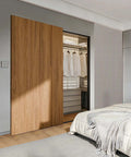 Concealed Sliding Barn Door Hardware Kit With Soft Close Mechanism, Wall Mount Only No Floor Track, 36 Inch Track Fits Openings