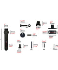 Components of Silent Sliding Cabinet Door Rollers Kit Heavy Duty Carbon Steel Rail And Pulley System For Smooth Quiet Operation