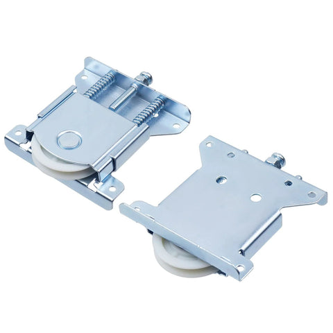 Two Pack Sliding Closet Door Roller Set With 1.75 Inch POM Concave Wheel And Q235 Carbon Steel Housing Replacement Hardware