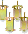 4 Pack Sliding Mirror Closet Door Rollers Replacement Hardware With One And A Half Inch POM Concave Ball Bearing Wheels For Wardrobe Doors On Wood Or Metal Frames Fits Contractors Part W8020C Or 1775 Replacement