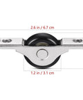 4 Pieces Barn Door Kit With Sliding Door Rollers And Track Wheels For Wardrobe Cupboard Cabinets Includes Bottom Pulley