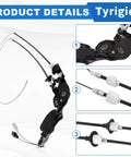 Sliding Door Cable Assembly Without Motor Left Driver Side for Toyota Sienna 2004-2010 3.3L 3.5L DOHC V6 24V
