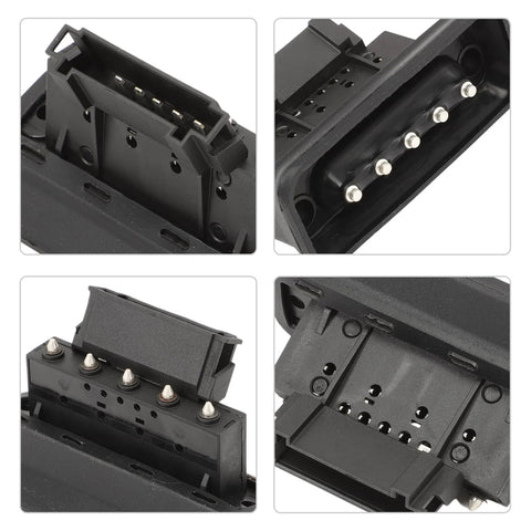 Sliding Door Contact Switch For Sprinter 1500 2500 3500 3500XD 2019-2024 And Metris Cargo 2017-2023, Electric Sliding Door Sensor Plate Replaces 9078213000 9078213100 6398200654 A6398200654 A9078213000, 5 Pin, showing multiple views of the contact plate connector and pins.