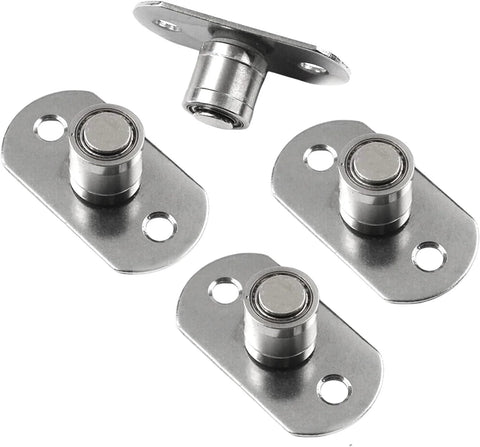 Sliding Door Roller Guide Wheel Floor Guide For Moving Doors And Furniture Hardware Glass And Aluminium Sliding Doors Durable Steel Frame Set Of 4 With 10mm Wheel Diameter 15mm Height And 38x20mm Base Plate Ideal For Barn Doors