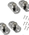 Sliding Door Roller Guide Wheel Floor Guide Roller Set of 4 with 10mm outside diameter and 38x20mm base plate for furniture hardware.