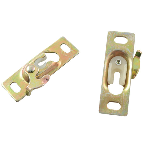 2PCS Sliding Door Hangers With Screws Pocket Door Hardware Kit For Storage Rooms And RV Sliding Doors Durable Galvanized Steel Construction Rust Resistant Easy To Install Ideal For Home Renovations And Closets Suitable For Indoor Or Outdoor Use