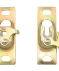 2PCS Sliding Door Hangers With Screws Pocket Door Hardware Kit for Storage Rooms and RV Sliding Doors Durable Galvanized Steel Construction Rust Resistant Easy To Install Ideal For Home Renovations And Closets Suitable For Indoor Or Outdoor Use