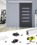 Sliding/Pocket Door Hardware Kit - 59-inch Track for 1 Door Up to 130lbs - SLID'UP 160, ceiling-mounted rail with door components