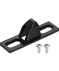 Sliding Door Keepers 304 Stainless Steel Lock Latch For Sliding Glass Doors With Mounting Screws Black 2.4 X 0.67 Inches