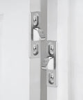 Sliding Door Keepers 304 Stainless Steel Lock Latch For Sliding Glass Doors With Mounting Screws Black 2.4 X 0.67 Inches