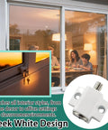 Sliding Door Keyed Lock Push In Replacement Kit For Patio Doors Home Office And Classroom Includes One Lock Two Clasps Two Cores Two Keys And Mounting Screws Heavy Duty Die Cast Housing And Hardened Steel Bolts For Durable Secure Button Locking.