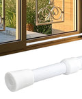 Adjustable Sliding Door Lock Bar With Rubber Tips For Enhanced Window And Sliding Glass Door Security, Fits 16 To 28 Inches