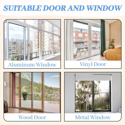 Sliding Glass Door Lock Set For Child Safety And Extra Security, Window And Sliding Door Locks For Patio Doors, suitable for aluminum, vinyl, wood, and metal frames