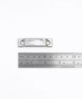 Hook Style Patio Sliding Door Keepers Silver Zinc Alloy Lock Keeper Latch Replacement Two Pieces With Screws Durable Metal Construction