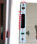 2 Piece Sliding Door Lock Set With Keys For Aluminum Doors And Windows Embedded Flush Mount Single Sided Hook Locks Durable Stainless Steel And Aluminum Alloy Construction Includes 2 Locks And 2 Keys