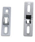 Sliding Door Lock Latch Replacement With Mounting Screws For All Kinds Of Sliding Patio Doors Silver 2 Pack Size 2.68 X 0.69 X 0.86 Inches