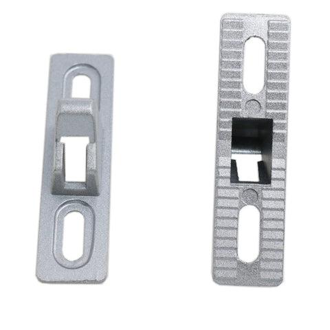 Sliding Door Lock Latch Replacement With Mounting Screws For All Kinds Of Sliding Patio Doors Silver 2 Pack Size 2.68 X 0.69 X 0.86 Inches
