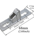 Sliding Door Lock Latch Replacement With Mounting Screws For All Kinds Of Sliding Patio Doors Silver 2 Pack Size 2.68 X 0.69 X 0.86 Inches Easy