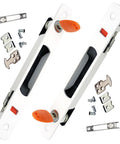 2 Piece Sliding Door Lock Set With Keys For Aluminum Doors And Windows Embedded Flush Mount Single Sided Hook Locks Durable Stainless Steel And Aluminum Alloy Construction Includes 2 Locks And 2 Keys