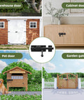 4 Inch Sliding Door Lock, SUS304 Stainless Steel Padlock-Style Gate Latch on various outdoor fence, window, shed door applications